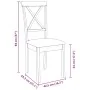Sillas de comedor con cojines 2 uds madera maciza marrón caucho von , Essstühle - Ref: Foro24-4102401, Preis: 114,96 €, Rabat...