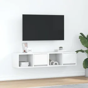 Muebles de TV 2 uds Blanco 60x31x25,5 cm Madera de ingeniería de , Muebles TV - Ref: Foro24-861437, Precio: 64,86 €, Descuent...