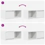 Muebles de TV 2 uds Blanco 60x31x25,5 cm Madera de ingeniería by , TV Furniture - Ref: Foro24-861437, Price: 64,86 €, Discoun...