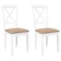 Sillas de comedor con cojines 2uds madera maciza blanco caucho by , dining chairs - Ref: Foro24-4102408, Price: 114,96 €, Dis...