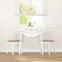Sillas de comedor con cojines 2uds madera maciza blanco caucho by , dining chairs - Ref: Foro24-4102408, Price: 114,96 €, Dis...