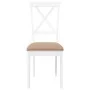 Sillas de comedor con cojines 2uds madera maciza blanco caucho by , dining chairs - Ref: Foro24-4102408, Price: 114,96 €, Dis...