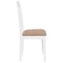 Sillas de comedor con cojines 2uds madera maciza blanco caucho by , dining chairs - Ref: Foro24-4102408, Price: 114,96 €, Dis...