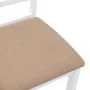 Sillas de comedor con cojines 2uds madera maciza blanco caucho by , dining chairs - Ref: Foro24-4102408, Price: 114,96 €, Dis...