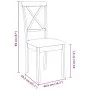 Sillas de comedor con cojines 2uds madera maciza blanco caucho by , dining chairs - Ref: Foro24-4102408, Price: 114,96 €, Dis...