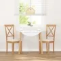 Sillas de comedor con cojines 2 uds madera maciza caucho by , dining chairs - Ref: Foro24-4102403, Price: 114,96 €, Discount: %