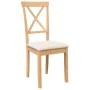 Sillas de comedor con cojines 2 uds madera maciza caucho by , dining chairs - Ref: Foro24-4102403, Price: 114,96 €, Discount: %