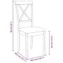 Sillas de comedor con cojines 2 uds madera maciza caucho by , dining chairs - Ref: Foro24-4102403, Price: 114,96 €, Discount: %