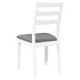 Sillas de comedor con cojines 2uds madera maciza blanco caucho by , dining chairs - Ref: Foro24-4102519, Price: 132,53 €, Dis...