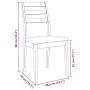 Sillas de comedor con cojines 2uds madera maciza blanco caucho by , dining chairs - Ref: Foro24-4102519, Price: 132,53 €, Dis...
