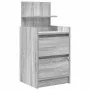 Mesilla de noche con 2 cajones gris Sonoma 38x34x80 cm de , Mesitas de noche - Ref: Foro24-861365, Precio: 55,32 €, Descuento: %