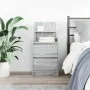 Mesilla de noche con 2 cajones gris Sonoma 38x34x80 cm de , Mesitas de noche - Ref: Foro24-861365, Precio: 55,32 €, Descuento: %
