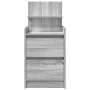 Mesilla de noche con 2 cajones gris Sonoma 38x34x80 cm de , Mesitas de noche - Ref: Foro24-861365, Precio: 55,32 €, Descuento: %