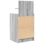 Mesilla de noche con 2 cajones gris Sonoma 38x34x80 cm de , Mesitas de noche - Ref: Foro24-861365, Precio: 55,32 €, Descuento: %