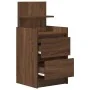 Mesilla de noche con 2 cajones roble marrón 38x34x80 cm von , Nachttische - Ref: Foro24-861367, Preis: 55,20 €, Rabatt: %