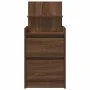 Mesilla de noche con 2 cajones roble marrón 38x34x80 cm von , Nachttische - Ref: Foro24-861367, Preis: 55,20 €, Rabatt: %