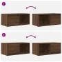 Muebles de TV 2uds Roble marrón 60x31x25,5 cm Madera ingeniería von , TV-Möbel - Ref: Foro24-861449, Preis: 64,86 €, Rabatt: %