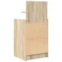 Mesilla de noche con 2 cajones roble Sonoma 38x34x80 cm by , Nightstands - Ref: Foro24-861359, Price: 59,11 €, Discount: %