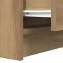 Mesilla de noche con 2 cajones roble artesanal 38x34x80 cm by , Nightstands - Ref: Foro24-861371, Price: 53,85 €, Discount: %