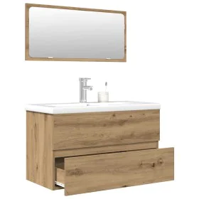 Juego de muebles baño 3 piezas madera ingeniería roble artisan von , Badezimmermöbel - Ref: Foro24-3328940, Preis: 259,05 €, ...