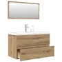 Juego de muebles baño 3 piezas madera ingeniería roble artisan by , Bathroom furniture - Ref: Foro24-3328940, Price: 258,60 €...