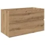 Juego de muebles baño 3 piezas madera ingeniería roble artisan by , Bathroom furniture - Ref: Foro24-3328940, Price: 258,60 €...