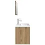 Juego de muebles baño 3 piezas madera ingeniería roble artisan by , Bathroom furniture - Ref: Foro24-3328940, Price: 258,60 €...