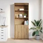 Aparador Artisan Roble 70x35x180 cm Madera de ingeniería de , Aparadores - Ref: Foro24-3328479, Precio: 121,29 €, Descuento: %