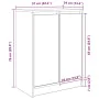 Zapatero blanco 57x34x76 cm madera de ingeniería by , Shoe racks and shoe organizers - Ref: Foro24-861868, Price: 86,94 €, Di...