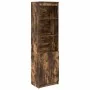Aparador alto roble ahumado 50x35x180 cm madera de ingeniería de , Aparadores - Ref: Foro24-3328466, Precio: 104,93 €, Descue...