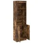 Aparador alto roble ahumado 50x35x180 cm madera de ingeniería de , Aparadores - Ref: Foro24-3328466, Precio: 104,93 €, Descue...