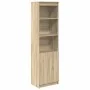 Aparador alto roble Sonoma 50x35x180 cm madera de ingeniería de , Aparadores - Ref: Foro24-3328464, Precio: 102,74 €, Descuen...
