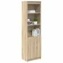 Aparador alto roble Sonoma 50x35x180 cm madera de ingeniería de , Aparadores - Ref: Foro24-3328464, Precio: 102,74 €, Descuen...