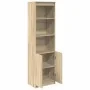 Aparador alto roble Sonoma 50x35x180 cm madera de ingeniería de , Aparadores - Ref: Foro24-3328464, Precio: 102,74 €, Descuen...