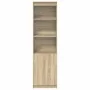 Aparador alto roble Sonoma 50x35x180 cm madera de ingeniería de , Aparadores - Ref: Foro24-3328464, Precio: 102,74 €, Descuen...
