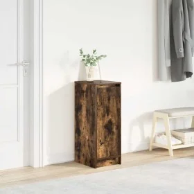 Zapatero roble ahumado 29,5x34x76 cm Madera de ingeniería by , Shoe racks and shoe organizers - Ref: Foro24-861863, Price: 51...