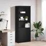 Aparador alto roble negro 70x35x180 cm madera de ingeniería by , Sideboards - Ref: Foro24-3328472, Price: 126,77 €, Discount: %