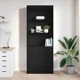 Aparador alto roble negro 70x35x180 cm madera de ingeniería by , Sideboards - Ref: Foro24-3328472, Price: 126,77 €, Discount: %