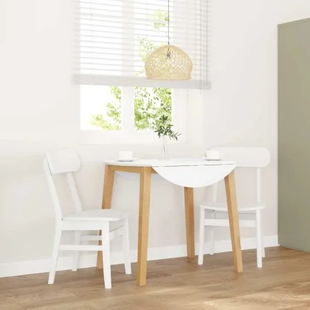 Sillas de comedor 2 unidades madera maciza de caucho blanco von , Essstühle - Ref: Foro24-4102441, Preis: 148,18 €, Rabatt: %