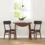Sillas de comedor con cojines 2 uds madera maciza marrón caucho von , Essstühle - Ref: Foro24-4102436, Preis: 157,06 €, Rabat...