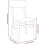 Sillas de comedor con cojines 2 uds madera maciza marrón caucho von , Essstühle - Ref: Foro24-4102436, Preis: 157,06 €, Rabat...