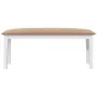 Banco 110 cm madera maciza caucho blanco von , Ess- und Küchenbänke - Ref: Foro24-4102609, Preis: 76,76 €, Rabatt: %