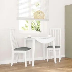 Sillas de comedor con cojines 2uds madera maciza blanco caucho by , dining chairs - Ref: Foro24-4102457, Price: 145,65 €, Dis...