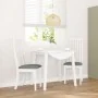 Sillas de comedor con cojines 2uds madera maciza blanco caucho by , dining chairs - Ref: Foro24-4102457, Price: 145,65 €, Dis...