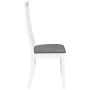 Sillas de comedor con cojines 2uds madera maciza blanco caucho by , dining chairs - Ref: Foro24-4102457, Price: 145,65 €, Dis...