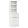 Mesilla de noche de madera de ingeniería blanca 39x35x125 cm de , Mesitas de noche - Ref: Foro24-861310, Precio: 74,34 €, Des...