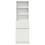 Mesilla de noche de madera de ingeniería blanca 39x35x125 cm de , Mesitas de noche - Ref: Foro24-861310, Precio: 74,34 €, Des...