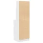 Mesilla de noche de madera de ingeniería blanca 39x35x125 cm de , Mesitas de noche - Ref: Foro24-861310, Precio: 74,34 €, Des...