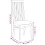 Sillas de comedor con cojines 2 uds madera maciza caucho von , Essstühle - Ref: Foro24-4102455, Preis: 145,65 €, Rabatt: %