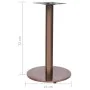 Pata de mesa de bistró dorada Ø45x72 cm acero inoxidable by , Table legs - Ref: Foro24-325442, Price: 91,10 €, Discount: %